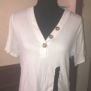 XL Banana Republic short sleeve button up Henley